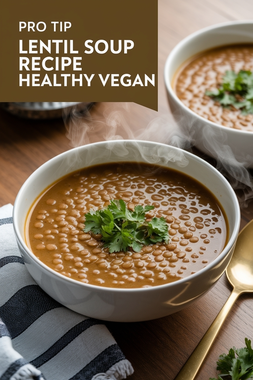 lentil soup recipe healthy vegan