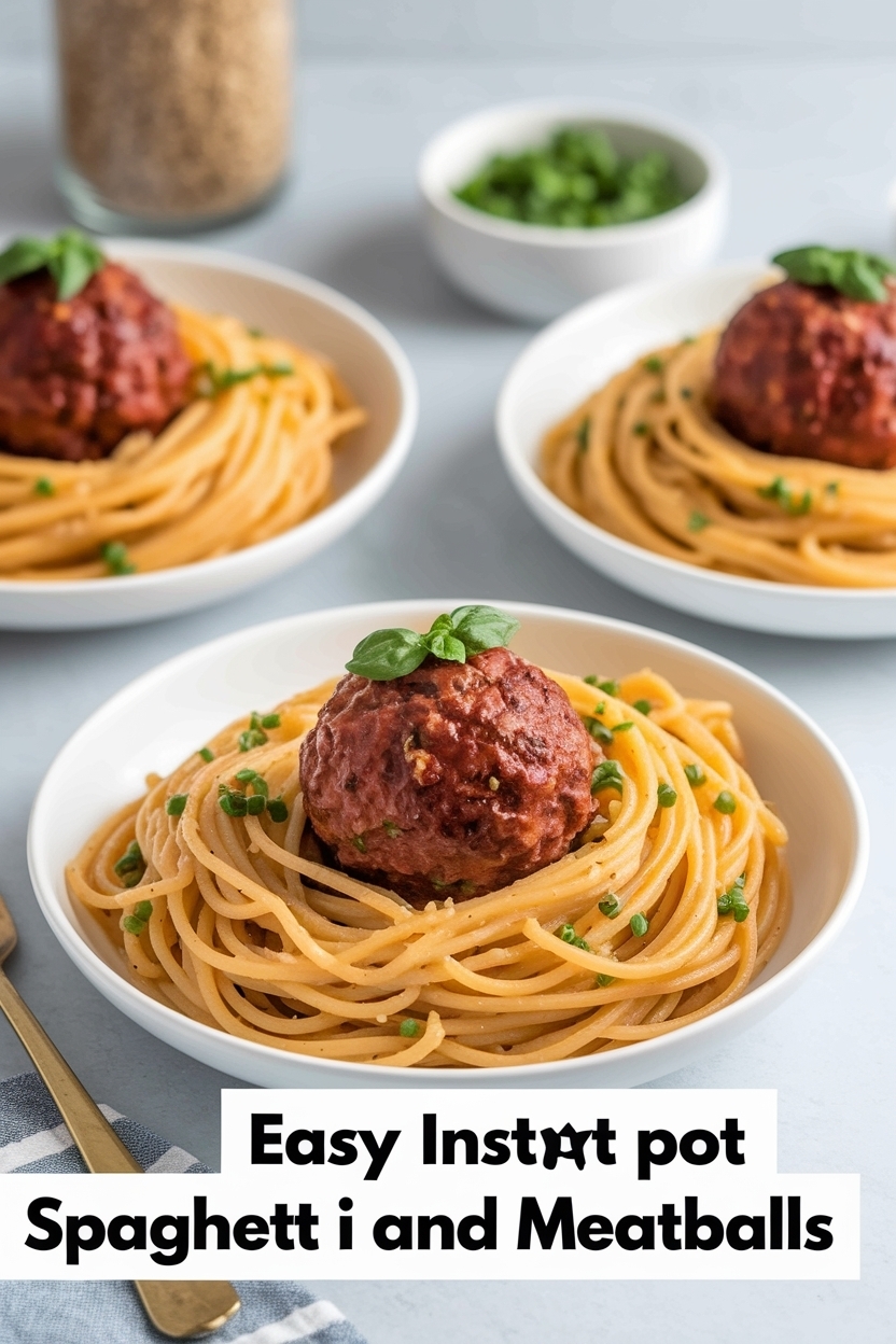 instant pot spaghetti and meatballs