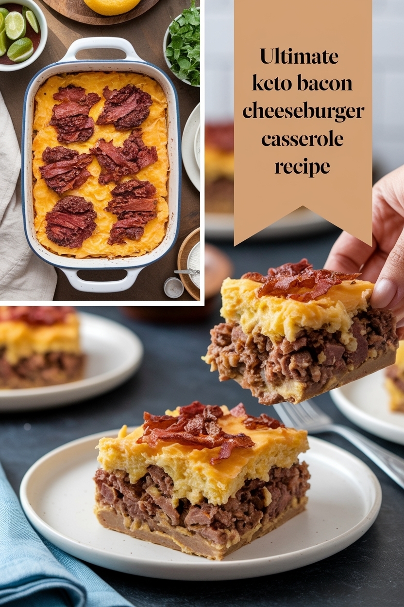 keto bacon cheeseburger casserole recipe