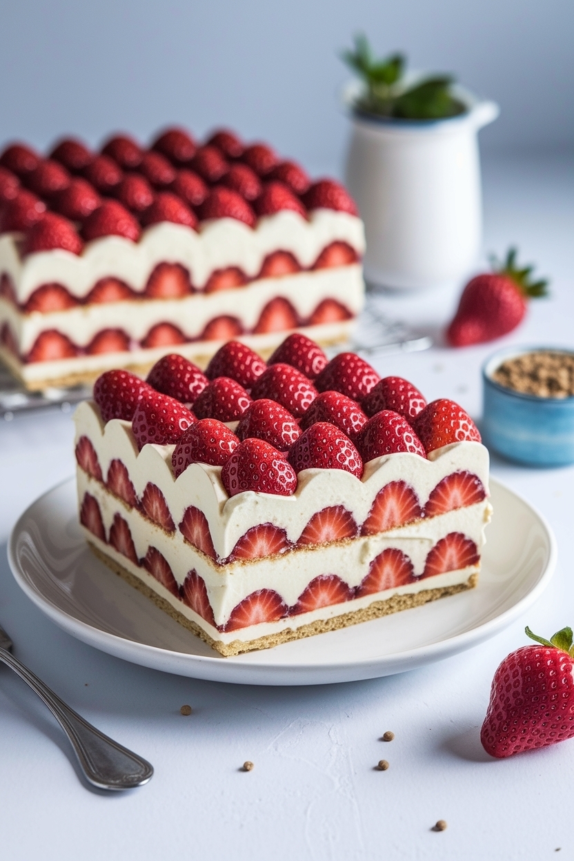 strawberries and cream tiramisu recipe