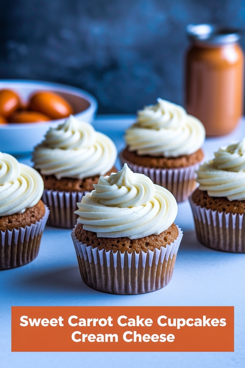 carrot cake cupcakes cream cheese