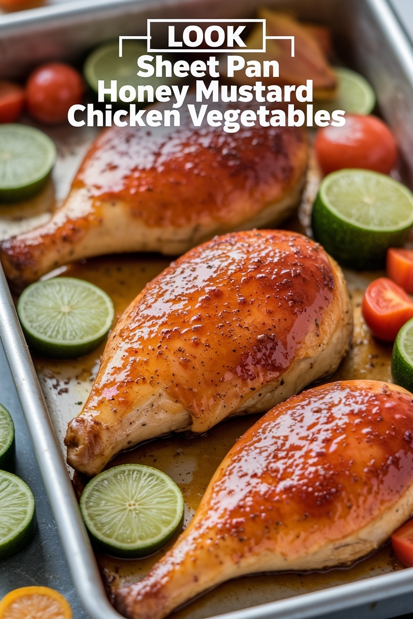 sheet pan honey mustard chicken vegetables