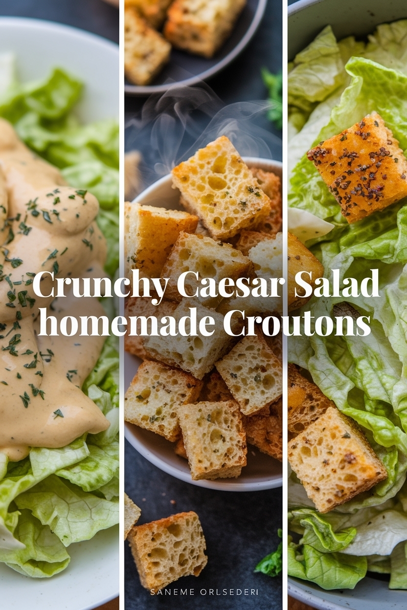 classic caesar salad homemade croutons