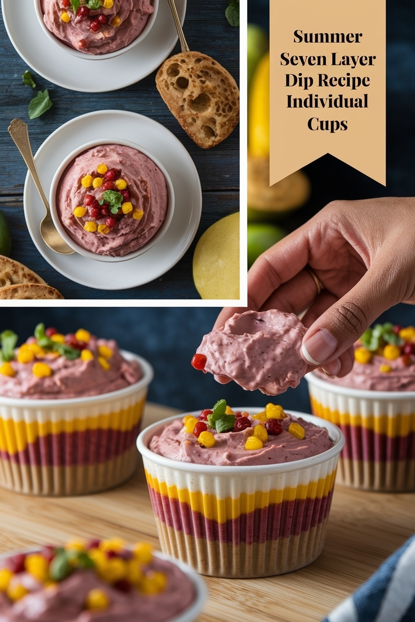 seven layer dip recipe individual cups