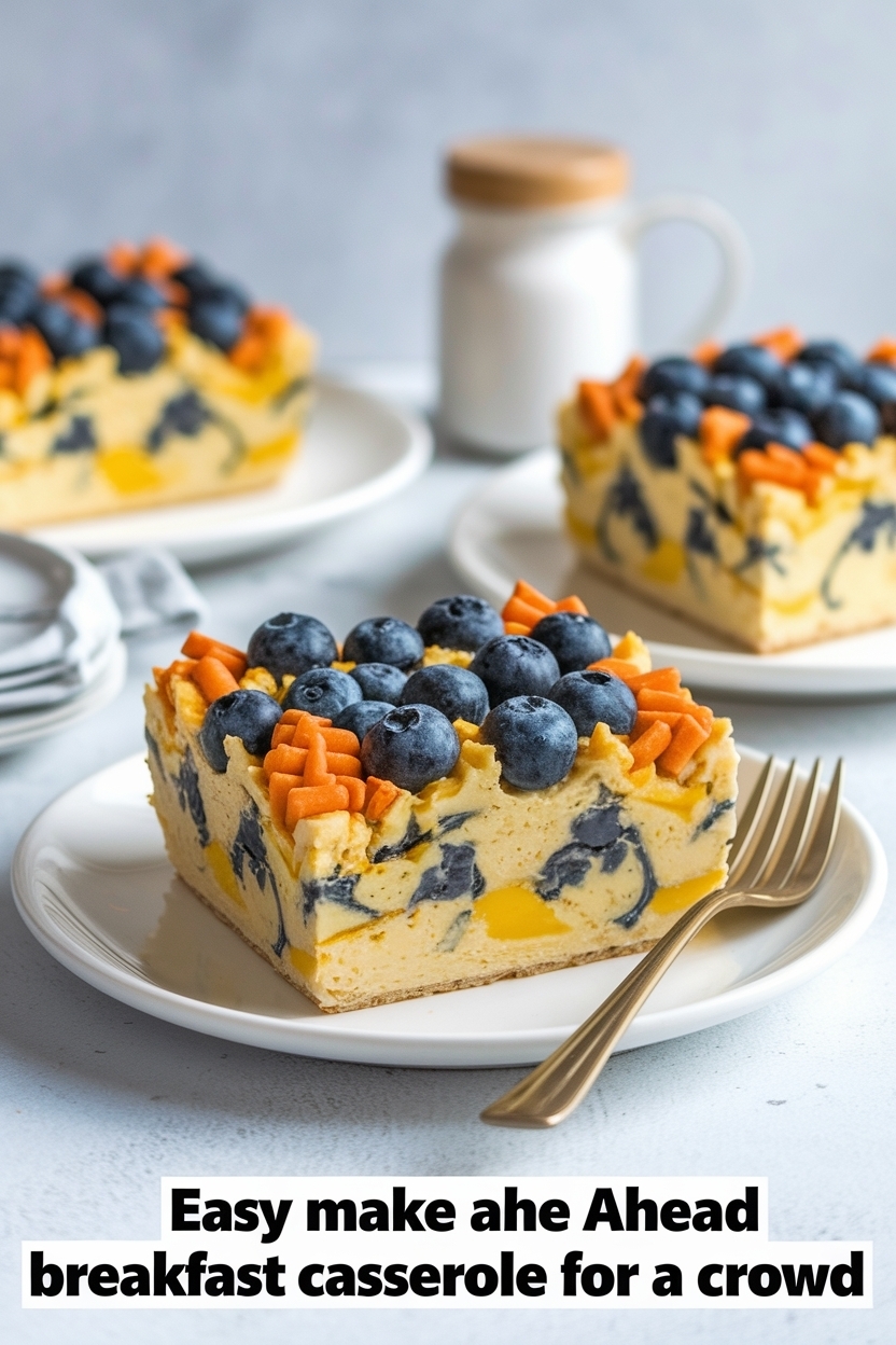 make ahead breakfast casserole for a crowd