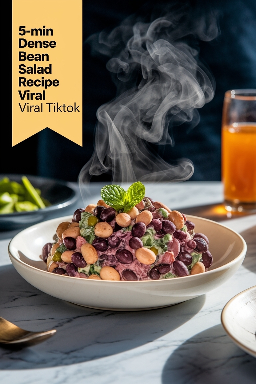 dense bean salad recipe viral tiktok