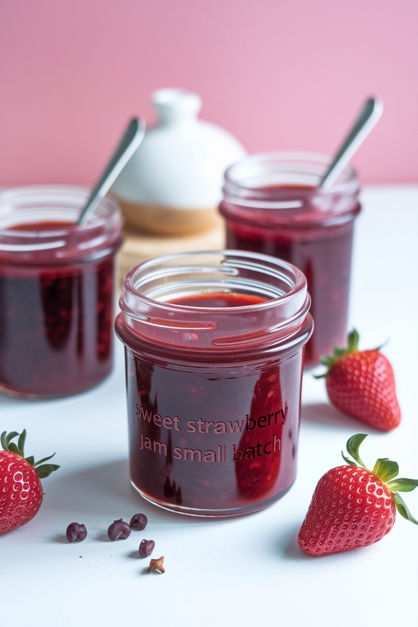 strawberry rhubarb jam small batch