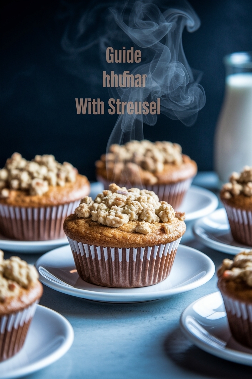 rhubarb muffins with streusel