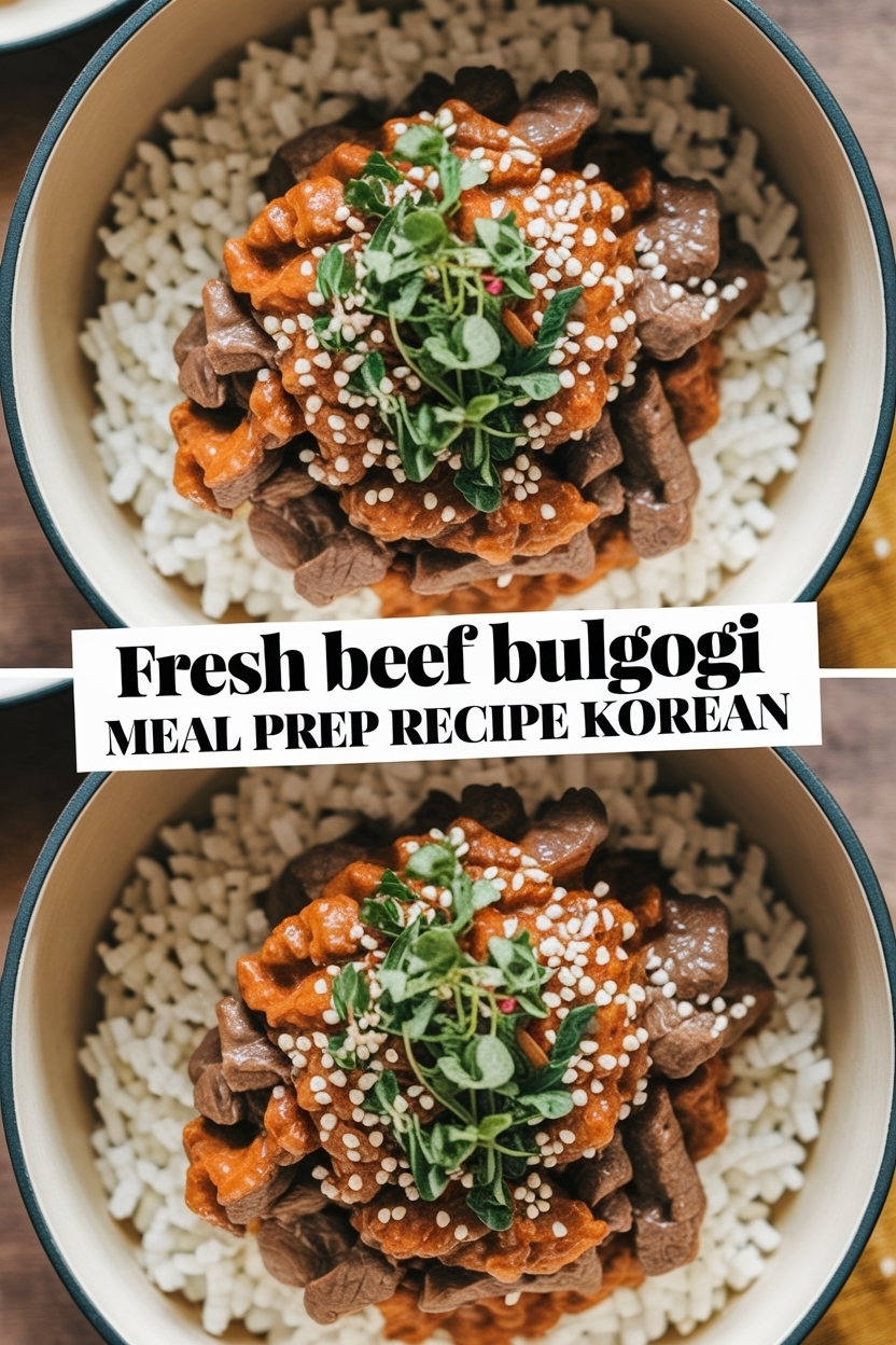 beef bulgogi meal prep recipe korean