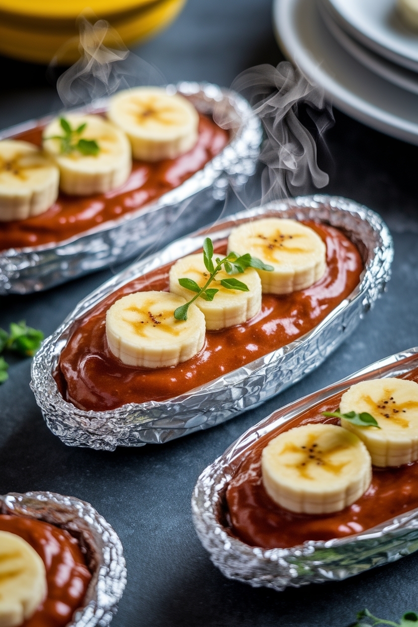campfire banana boats recipe tin foil