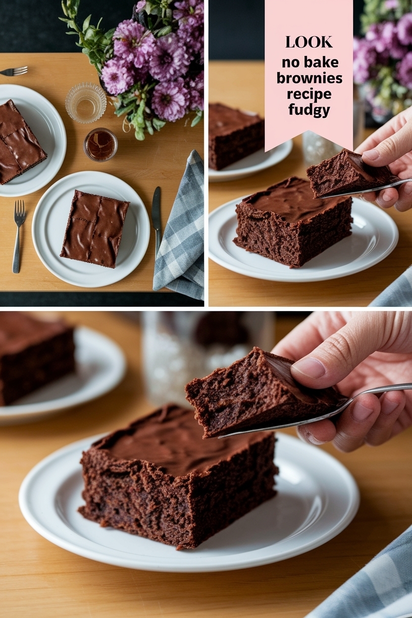 no bake brownies recipe fudgy