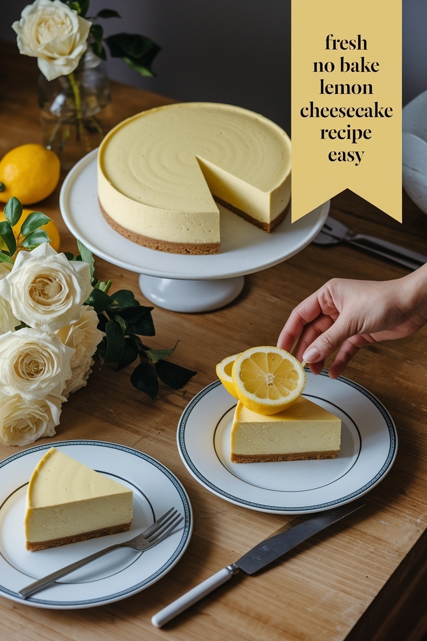 no bake lemon cheesecake recipe easy