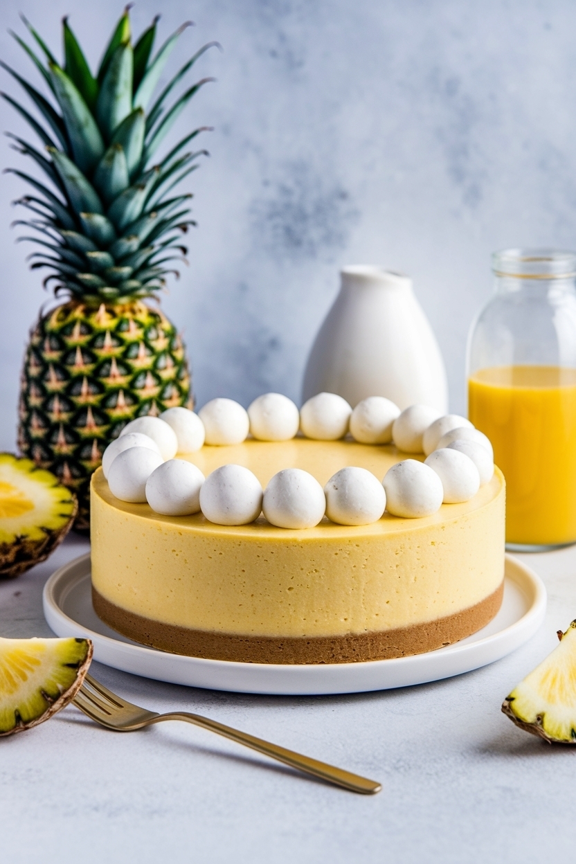 no bake pineapple cheesecake recipe