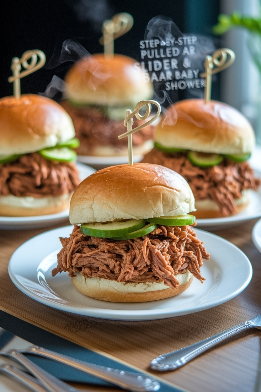 pulled pork slider bar baby shower