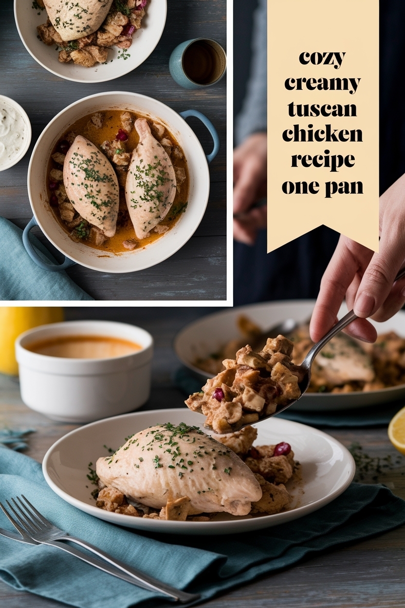 creamy tuscan chicken recipe one pan