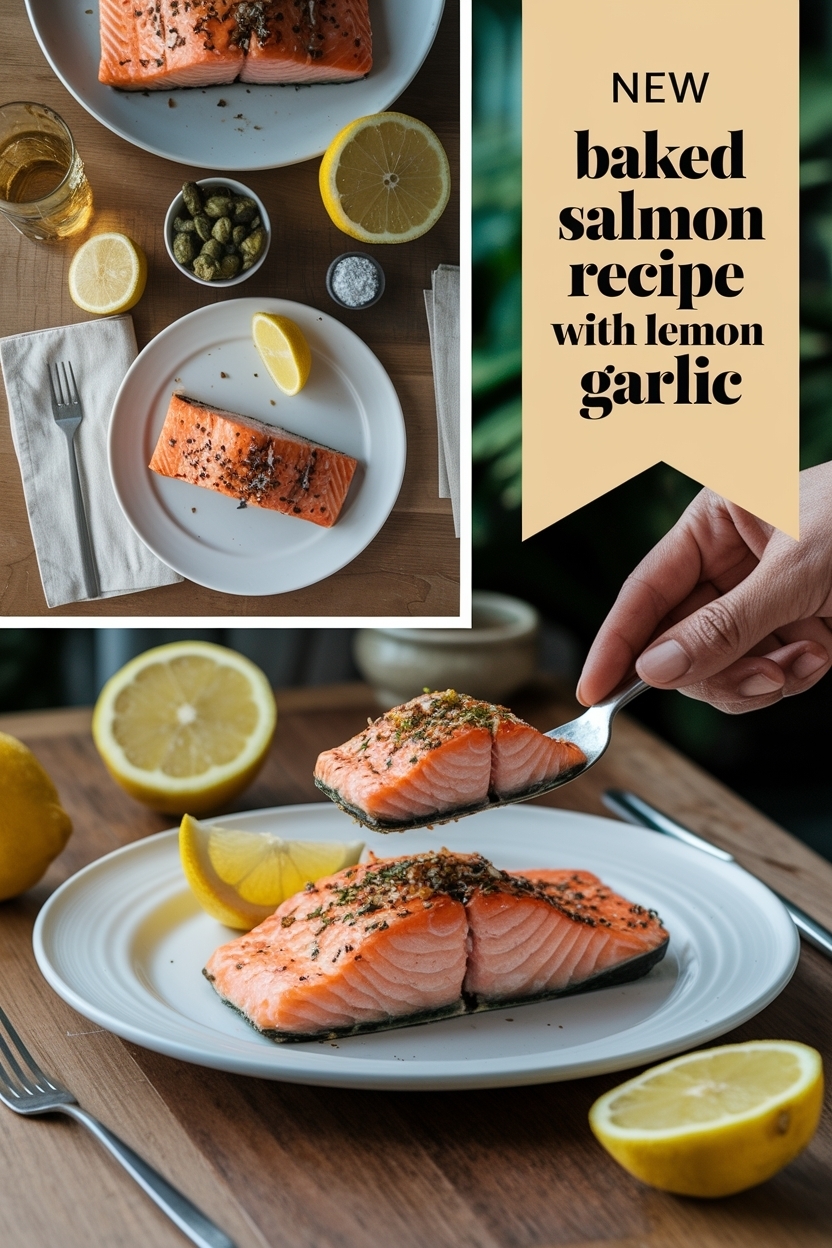 baked salmon recipe with lemon garlic