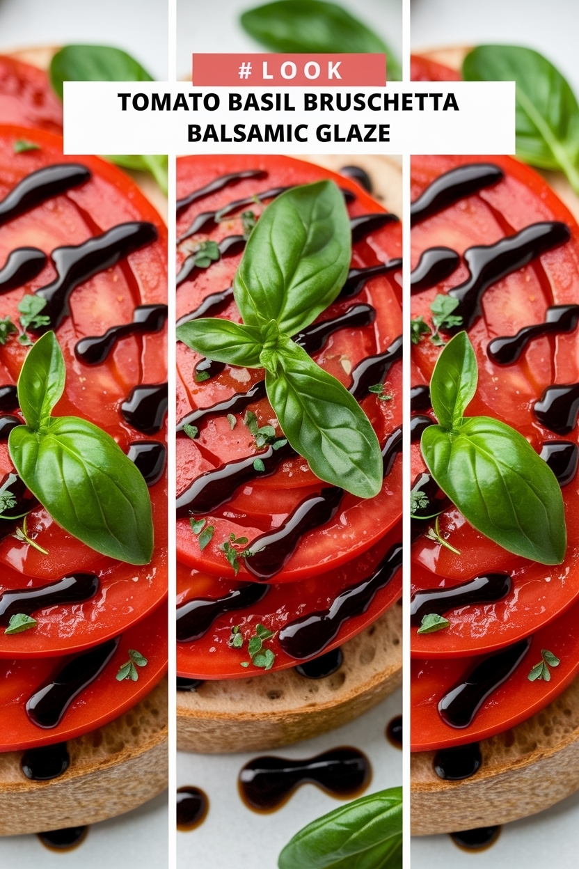 tomato basil bruschetta balsamic glaze