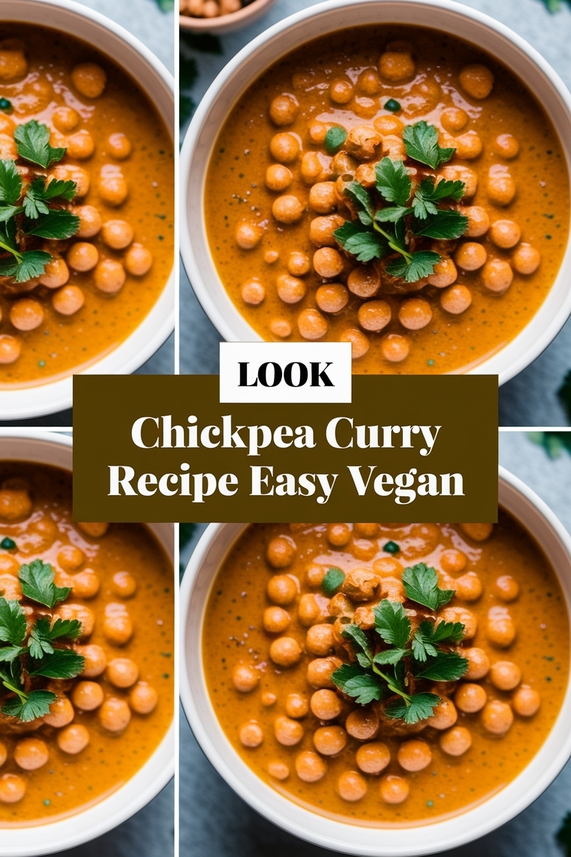 chickpea curry recipe easy vegan