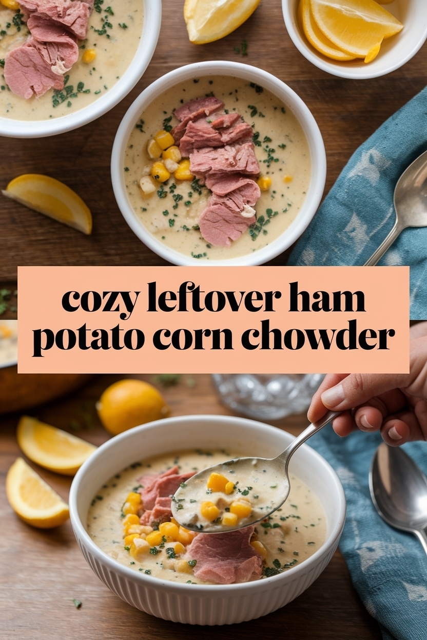 leftover ham potato corn chowder