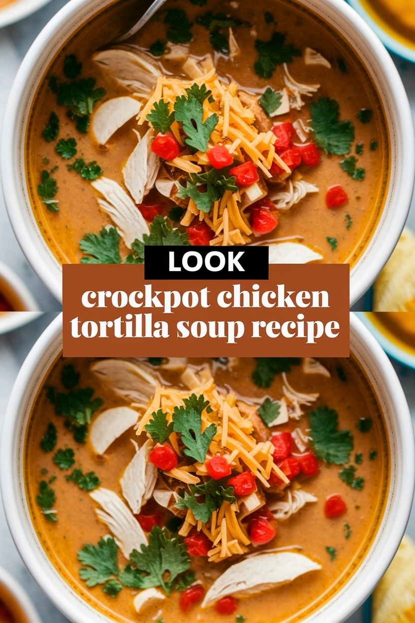 crockpot chicken tortilla soup recipe