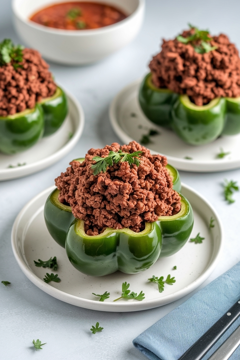 keto stuffed peppers recipe ground beef
