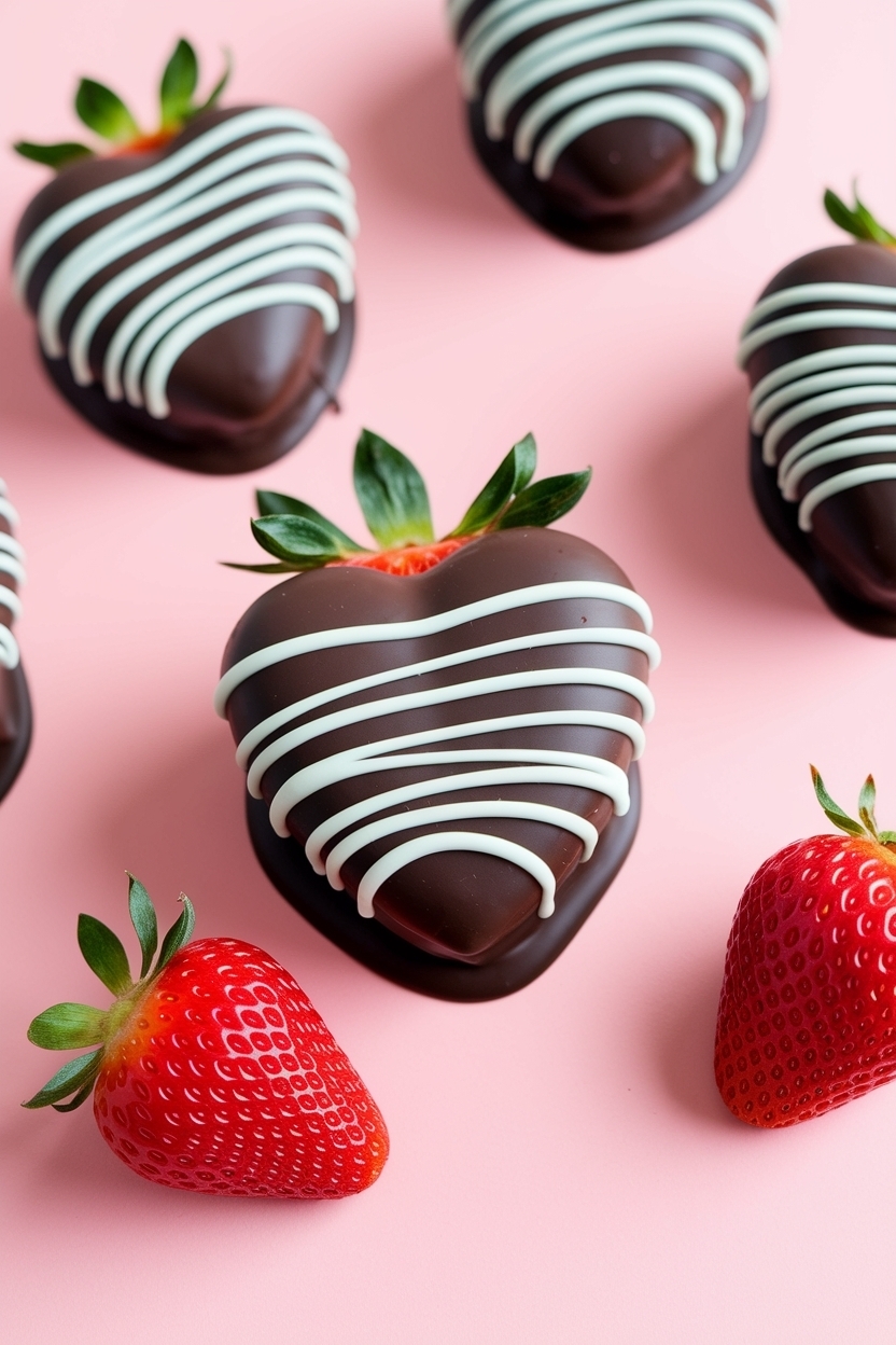 chocolate covered strawberry hearts easy