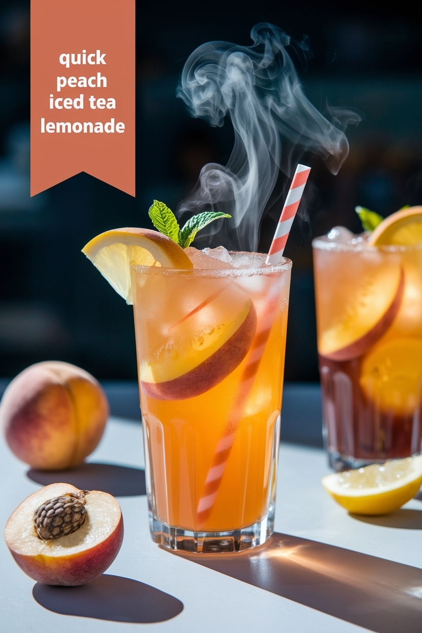 peach iced tea lemonade