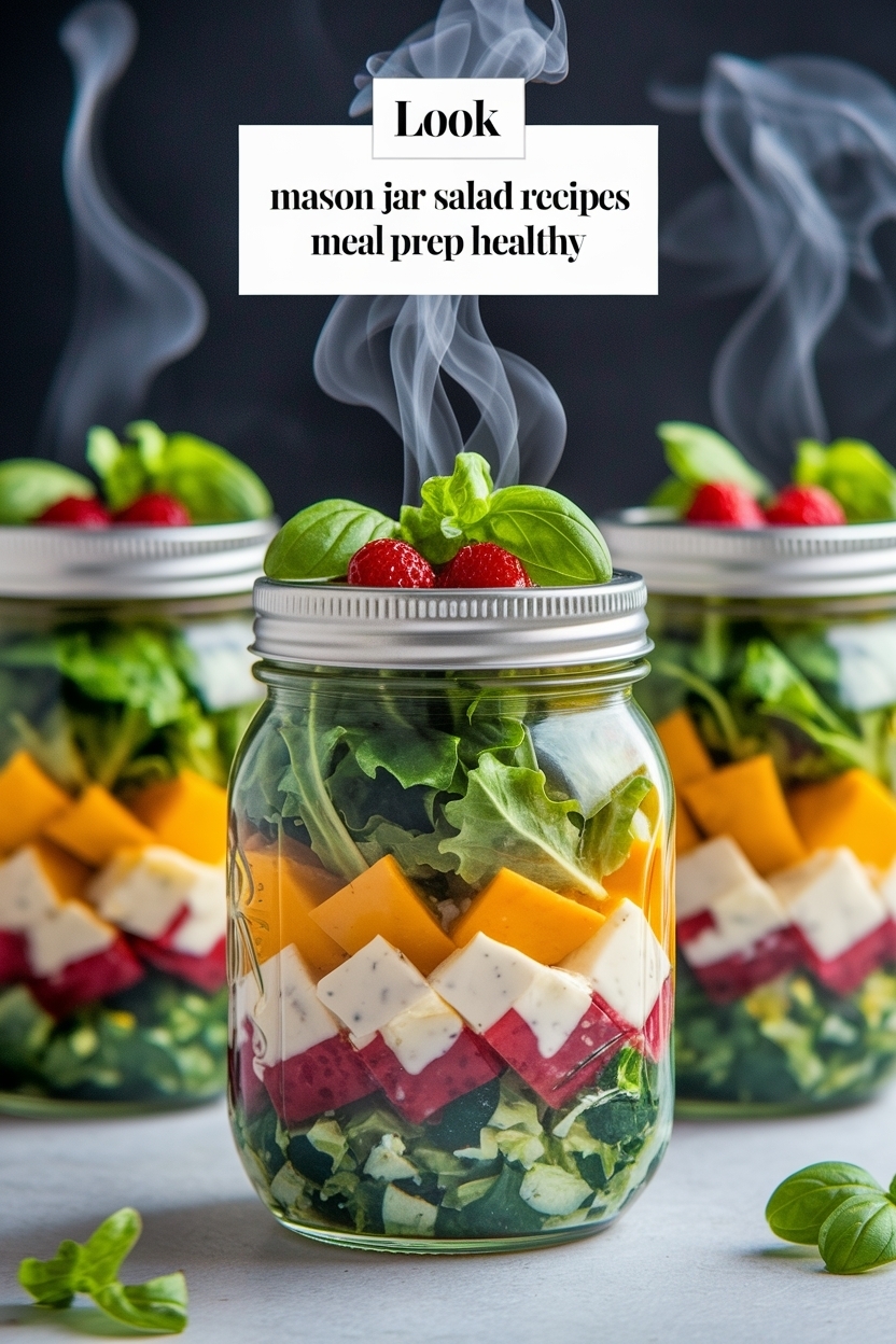 mason jar salad recipes meal prep healthy