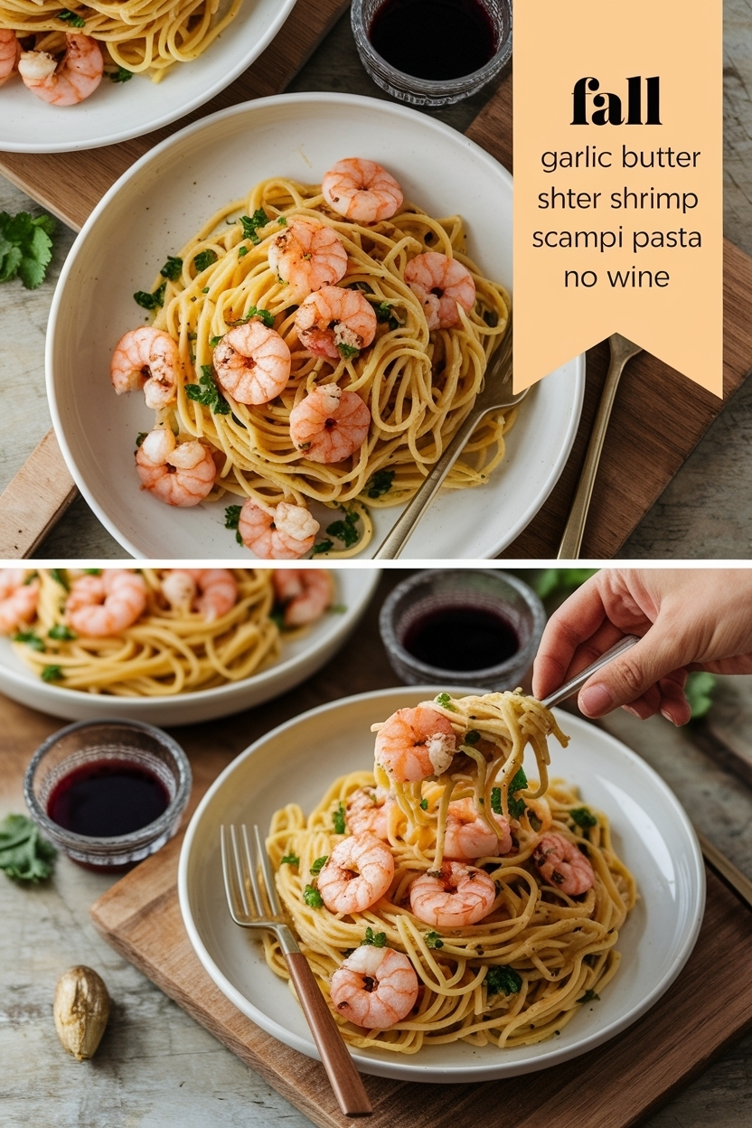 garlic butter shrimp scampi pasta no wine