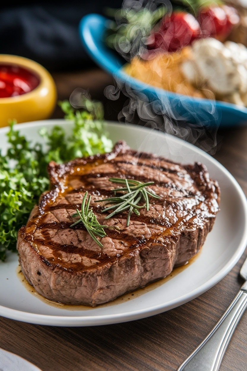 air fryer steak recipe ribeye juicy