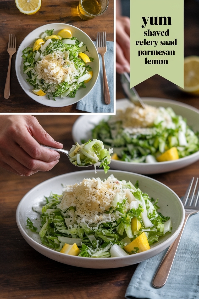 shaved celery salad parmesan lemon