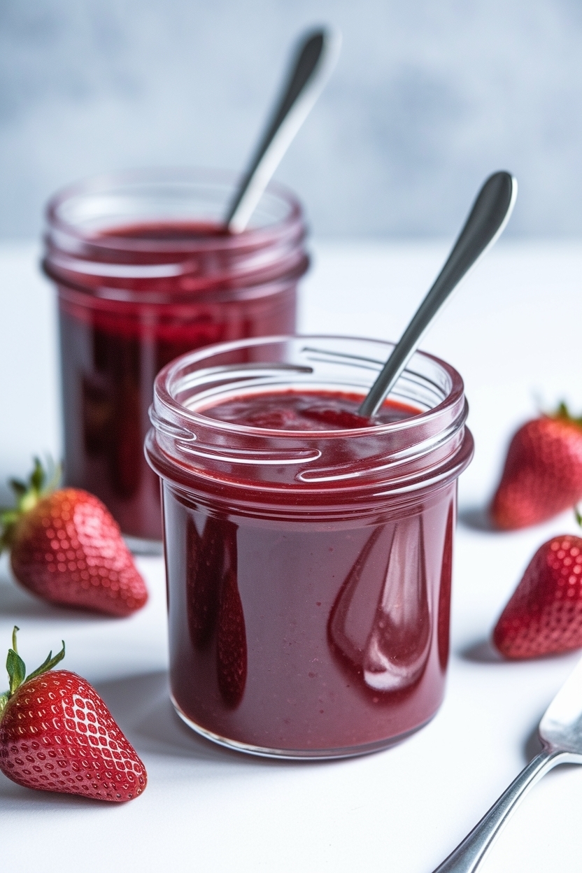 strawberry rhubarb freezer jam