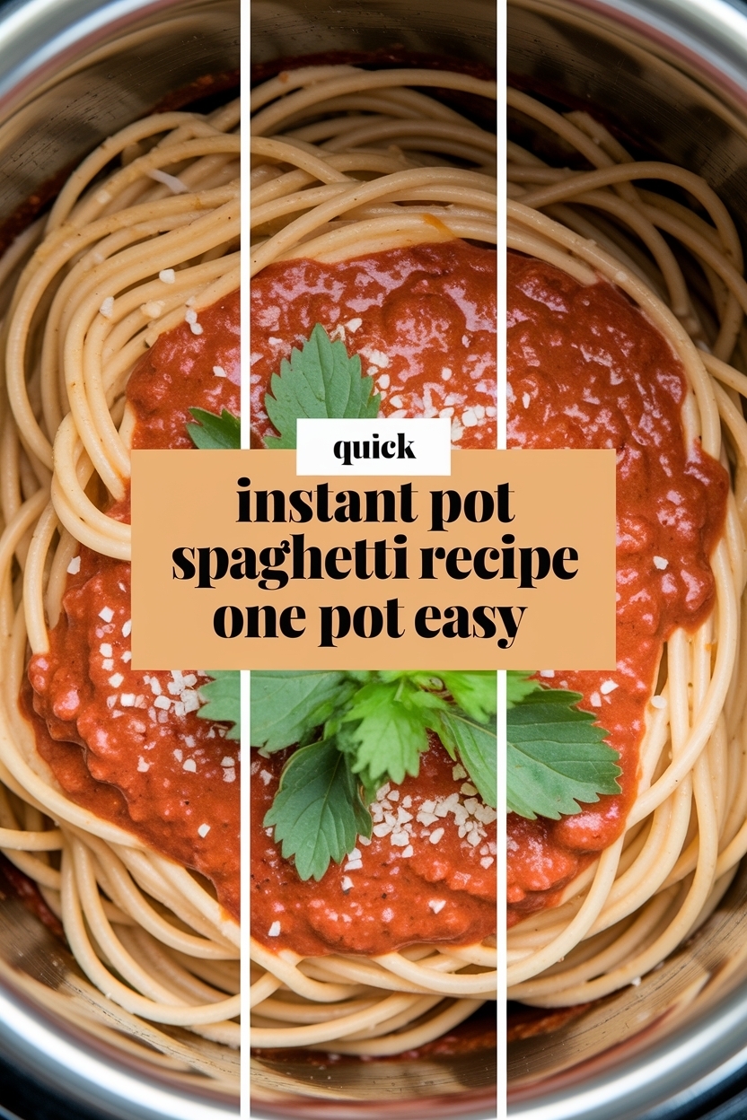 instant pot spaghetti recipe one pot easy