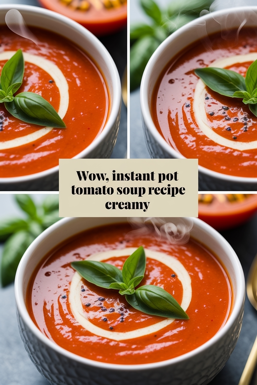 instant pot tomato soup recipe creamy