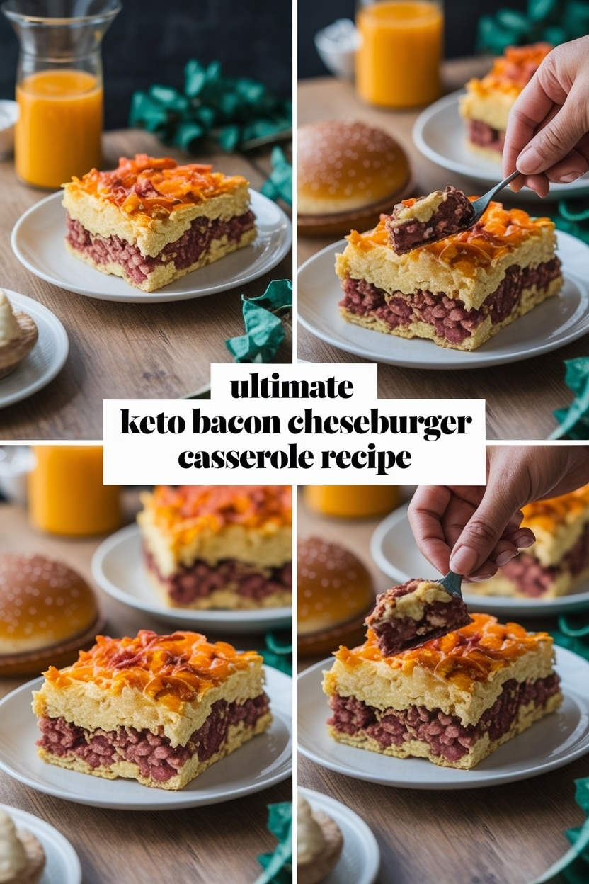 keto bacon cheeseburger casserole recipe