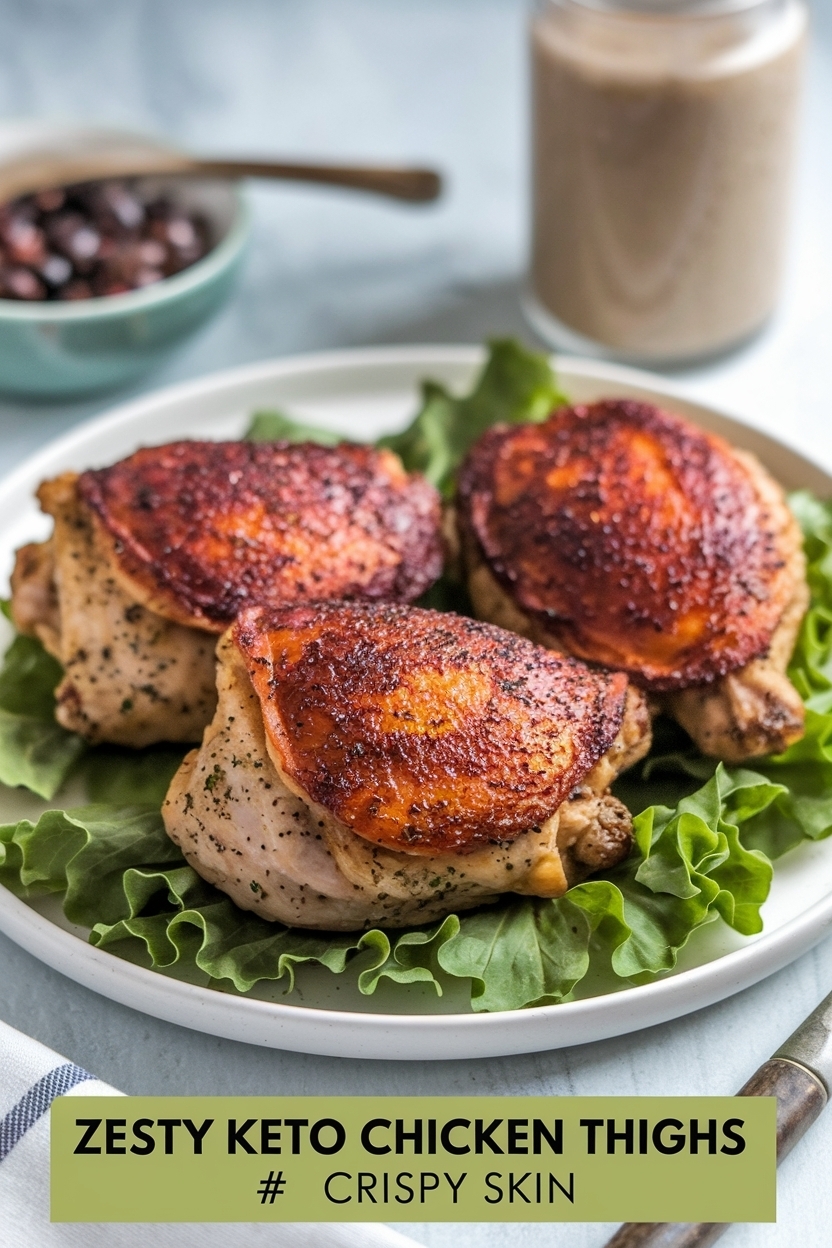 keto chicken thighs recipe crispy skin