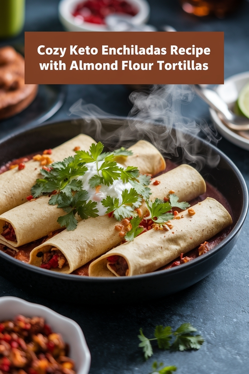 keto enchiladas recipe with almond flour tortillas