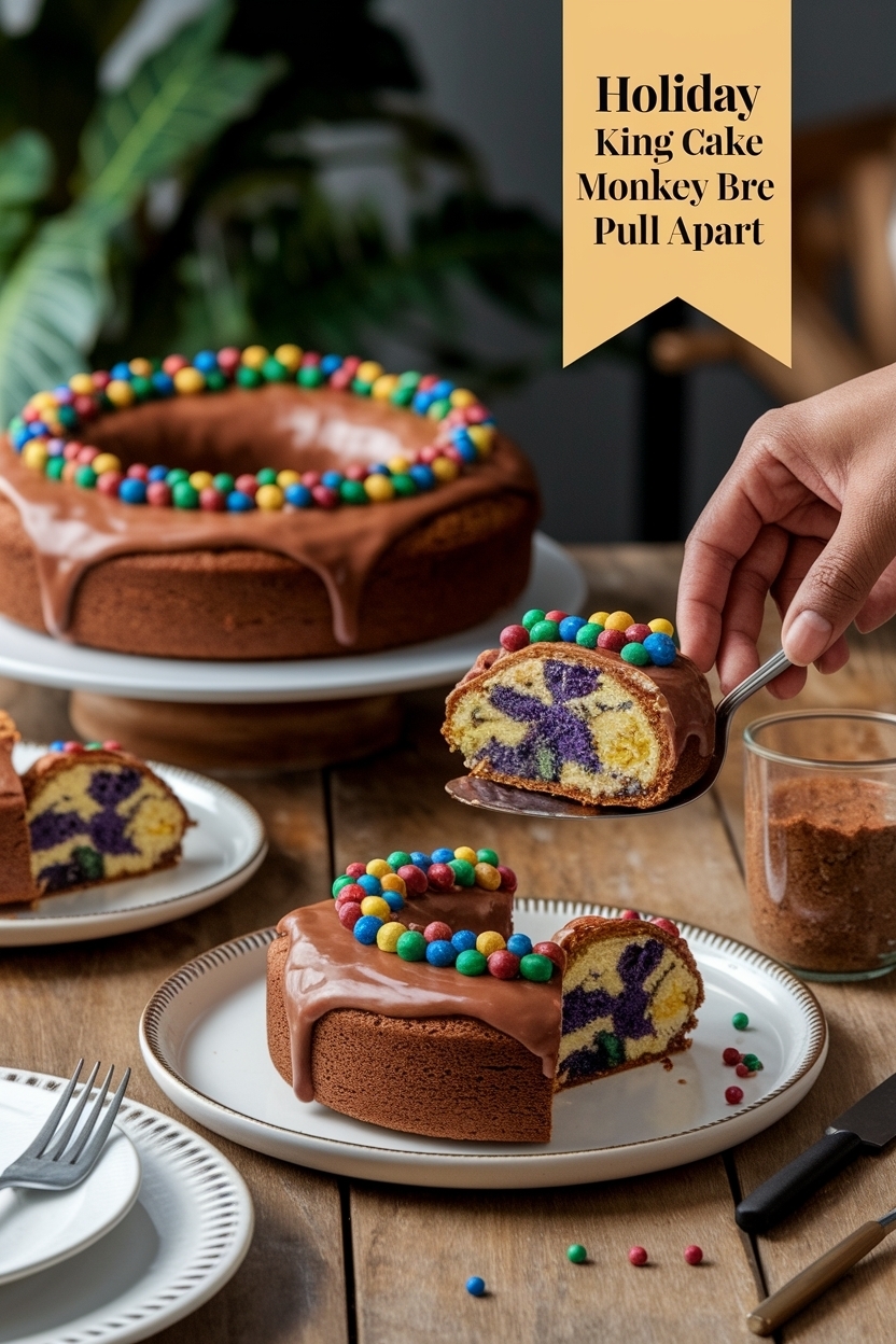 king cake monkey bread pull apart