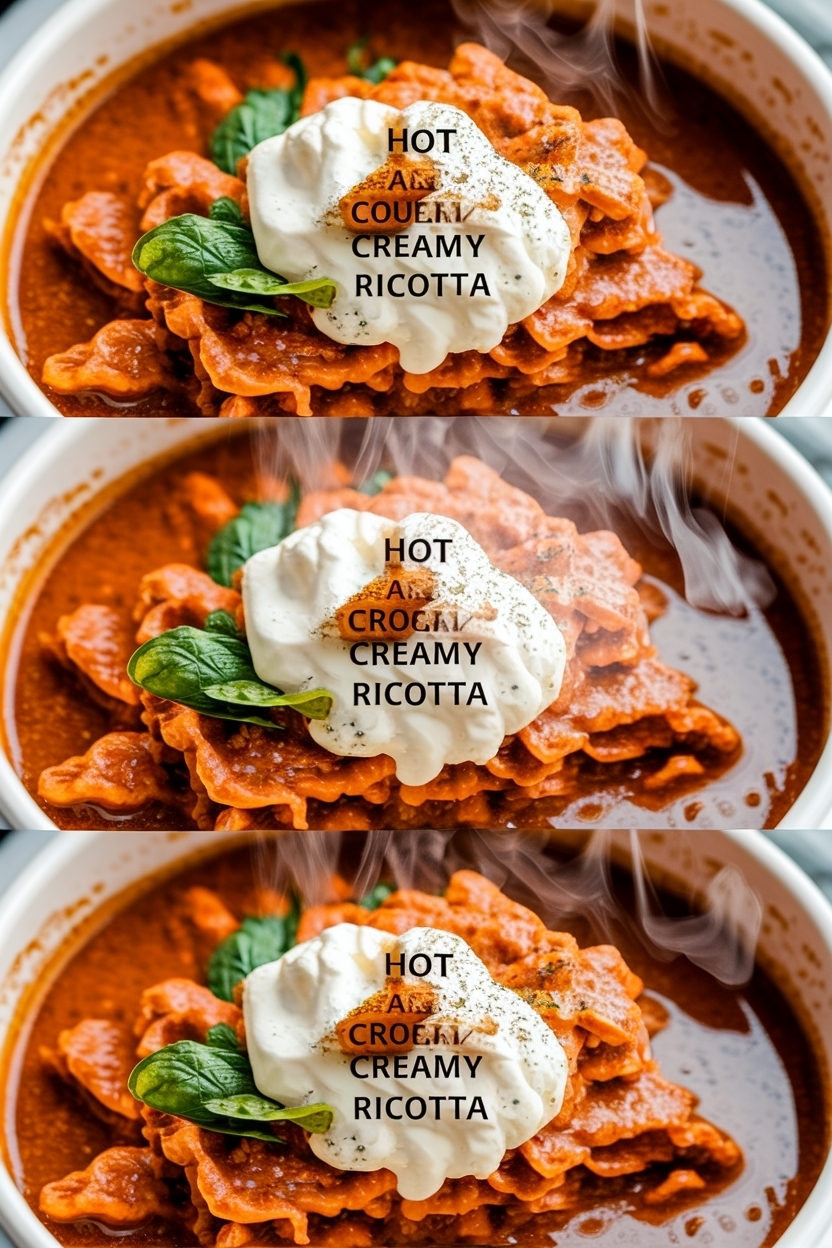 lasagna soup crockpot creamy ricotta
