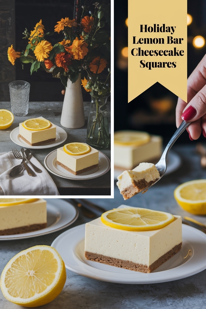 lemon bar cheesecake squares