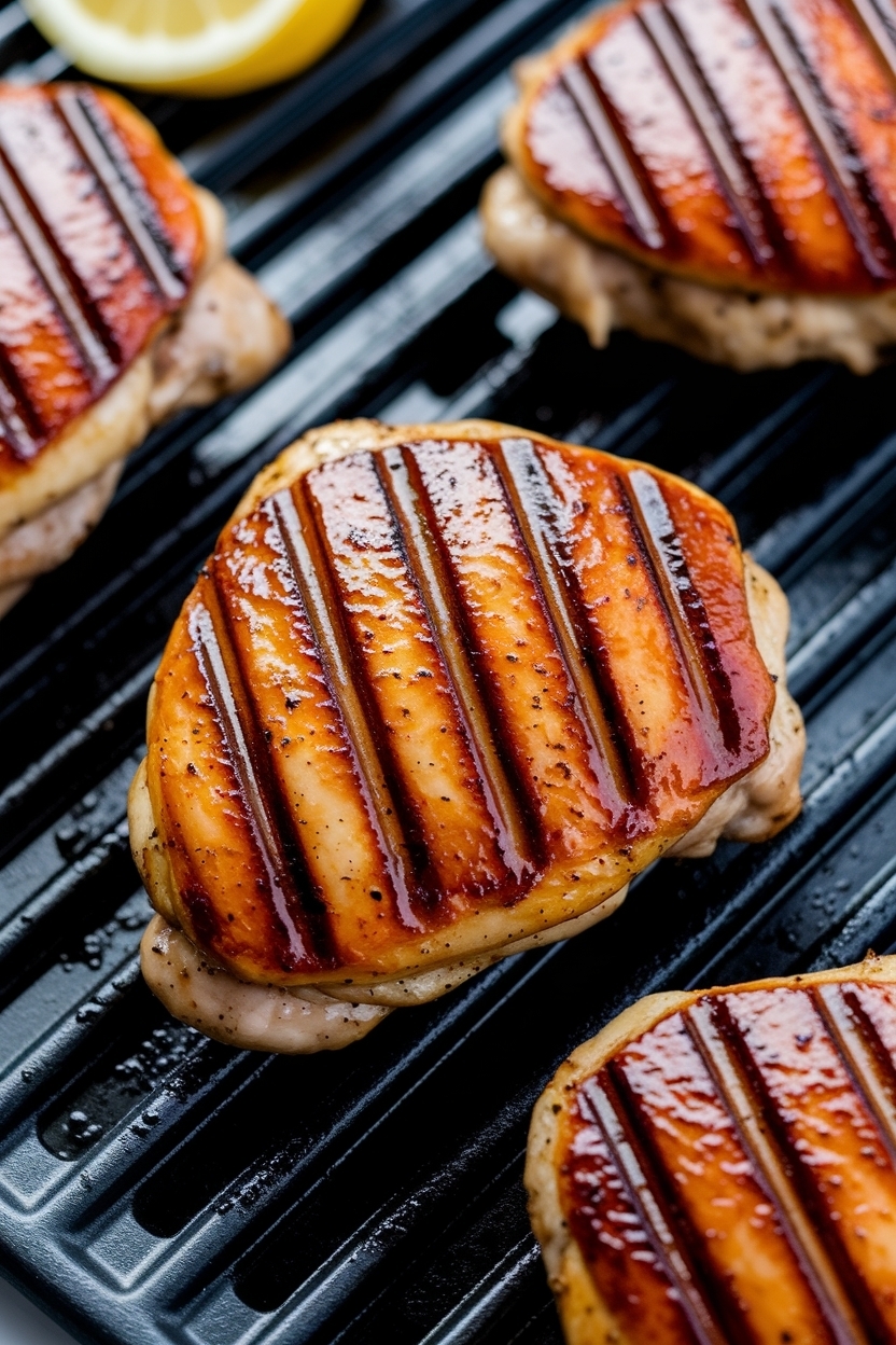 lemon garlic chicken thighs grill