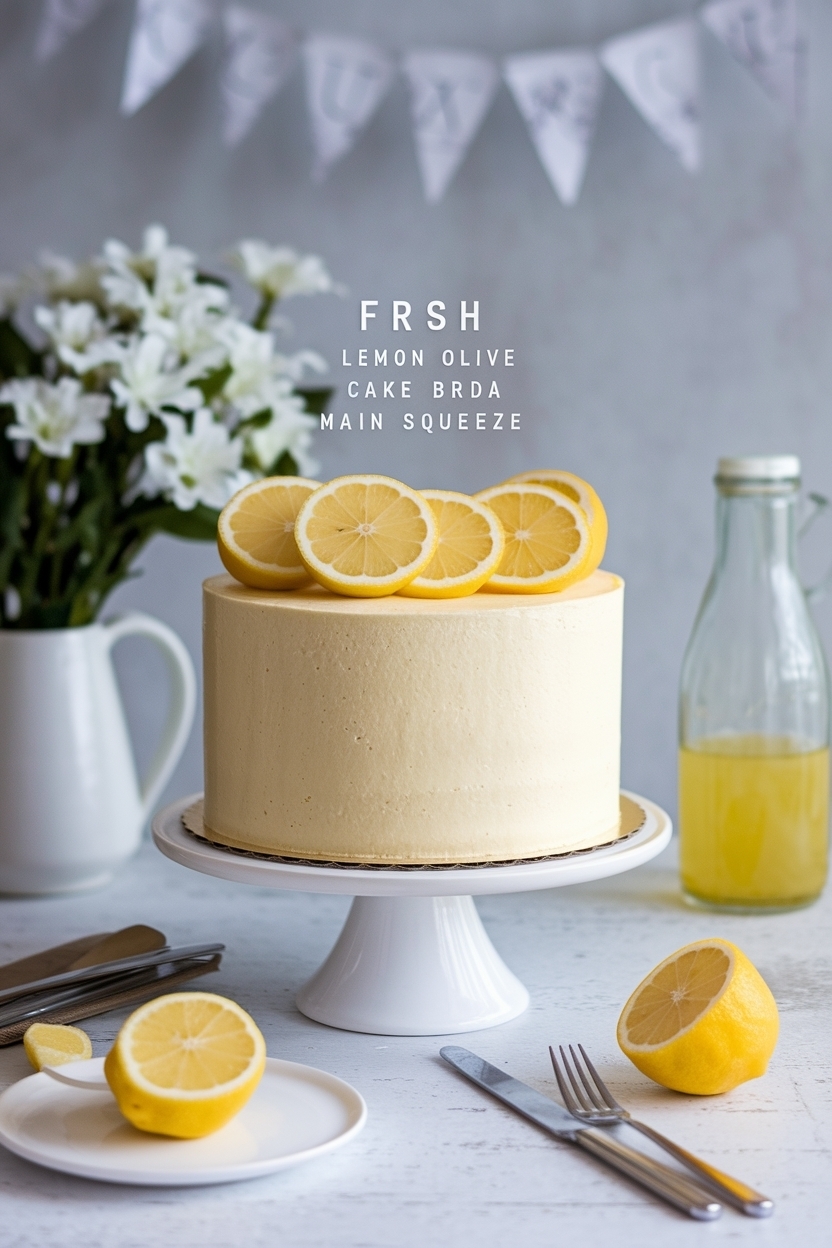 lemon olive oil cake bridal shower main squeeze
