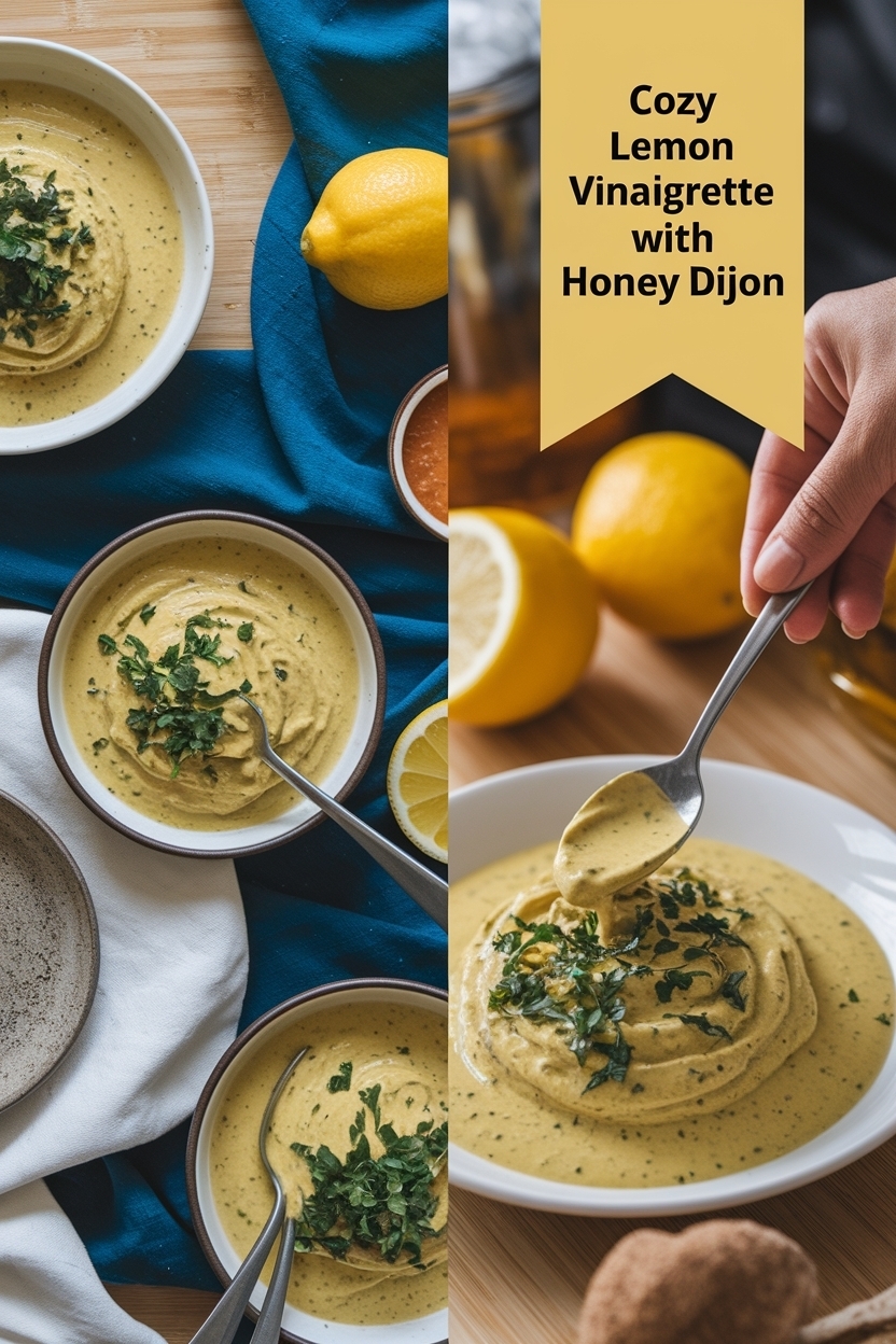 lemon vinaigrette with honey dijon