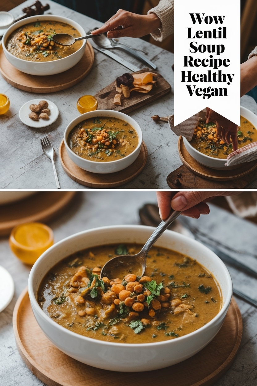 lentil soup recipe healthy vegan