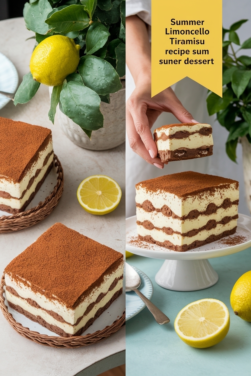 limoncello tiramisu recipe summer dessert