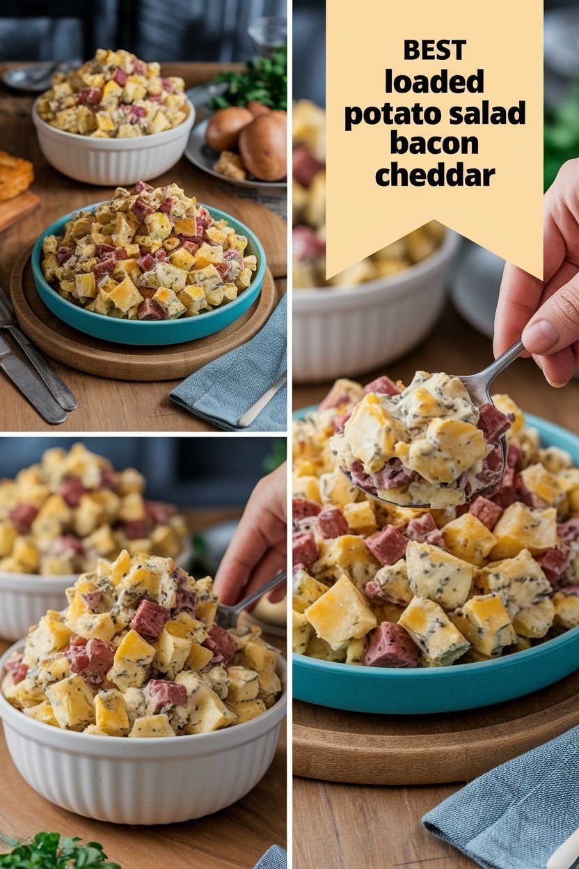 loaded potato salad bacon cheddar
