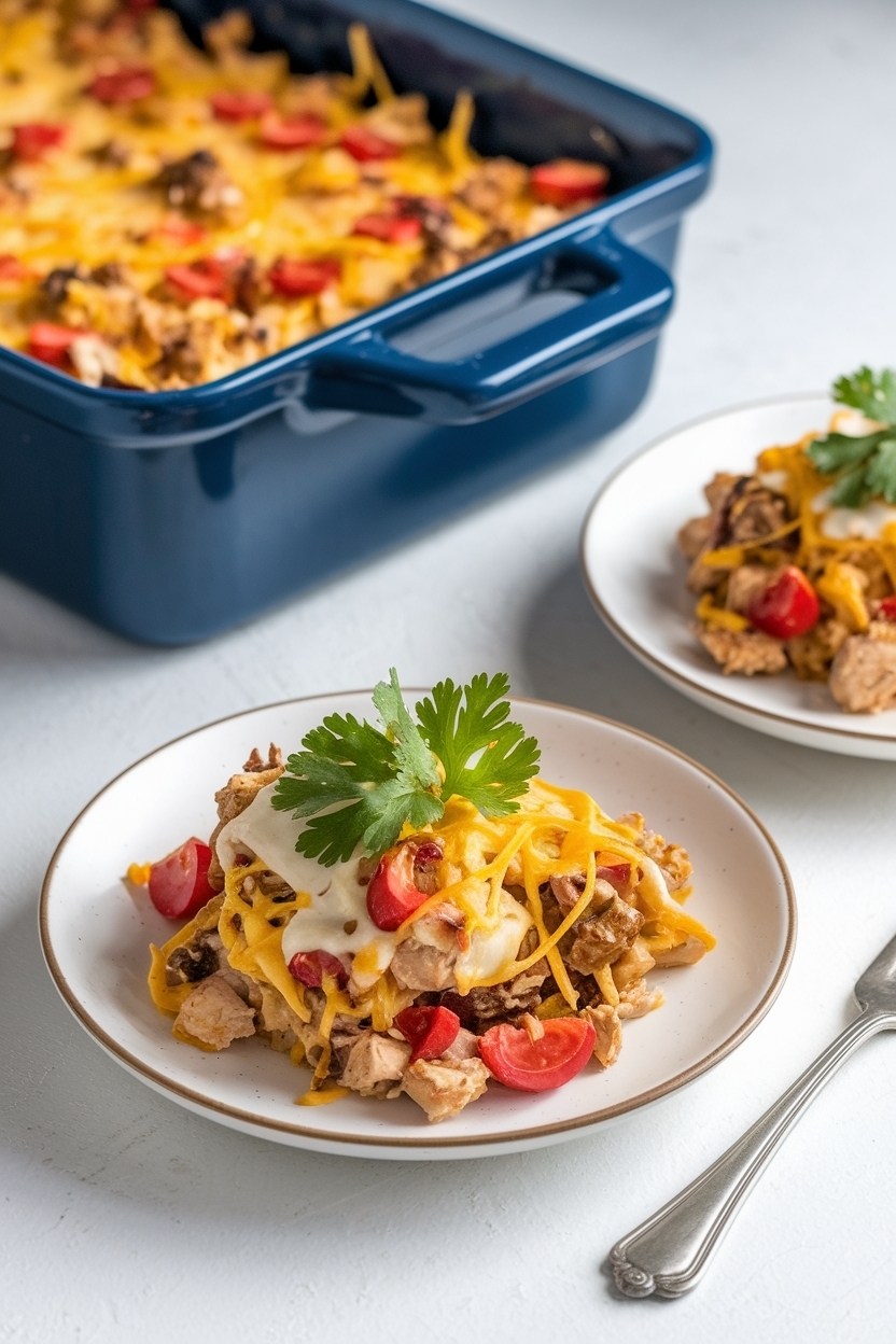 low carb chicken fajita casserole recipe