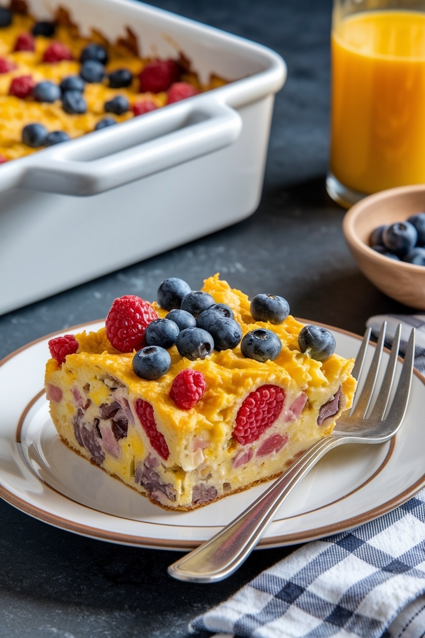 make ahead breakfast casserole for a crowd