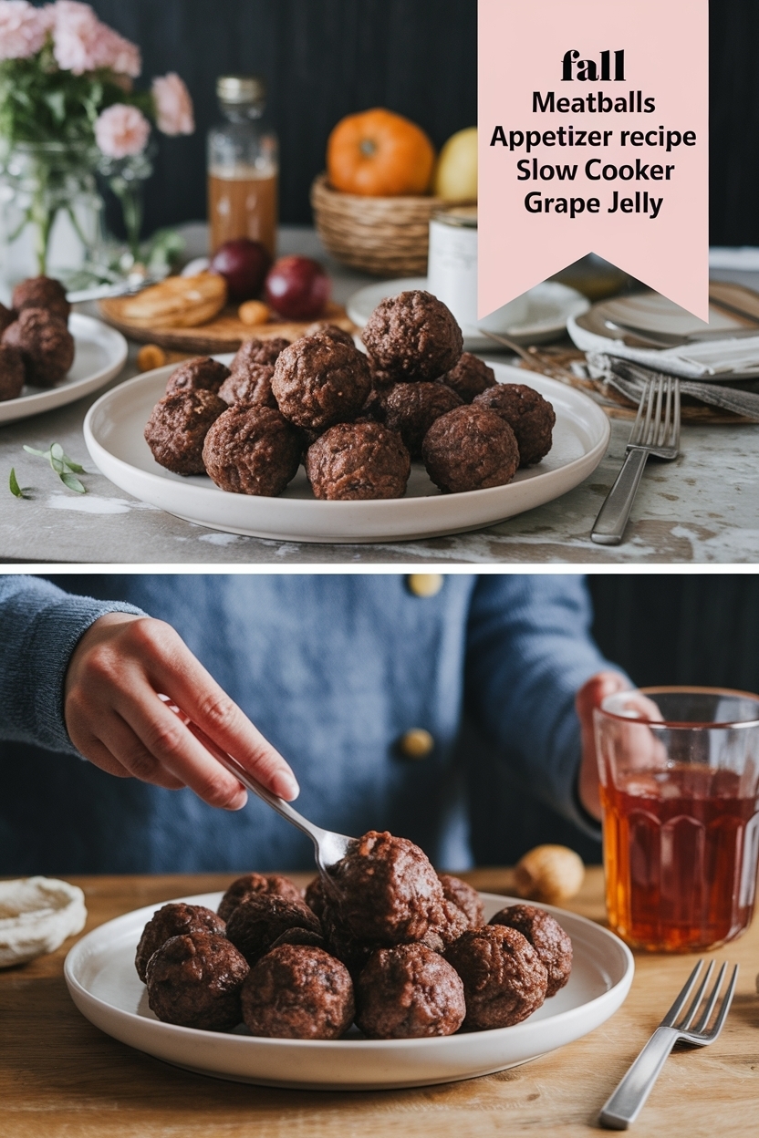 meatballs appetizer recipe slow cooker grape jelly