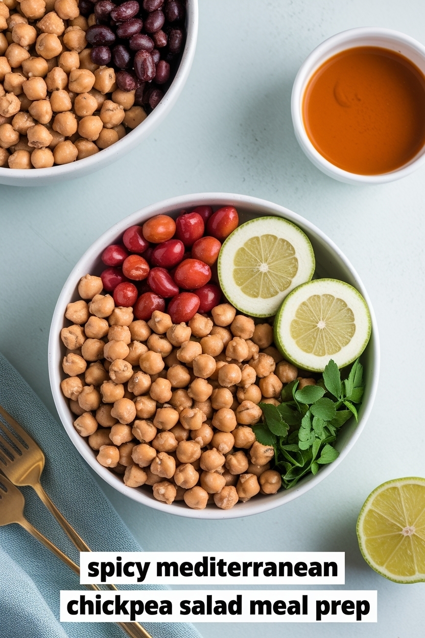 mediterranean chickpea salad meal prep